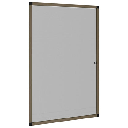 Zanzariera per Finestre Marrone 80x120 cm