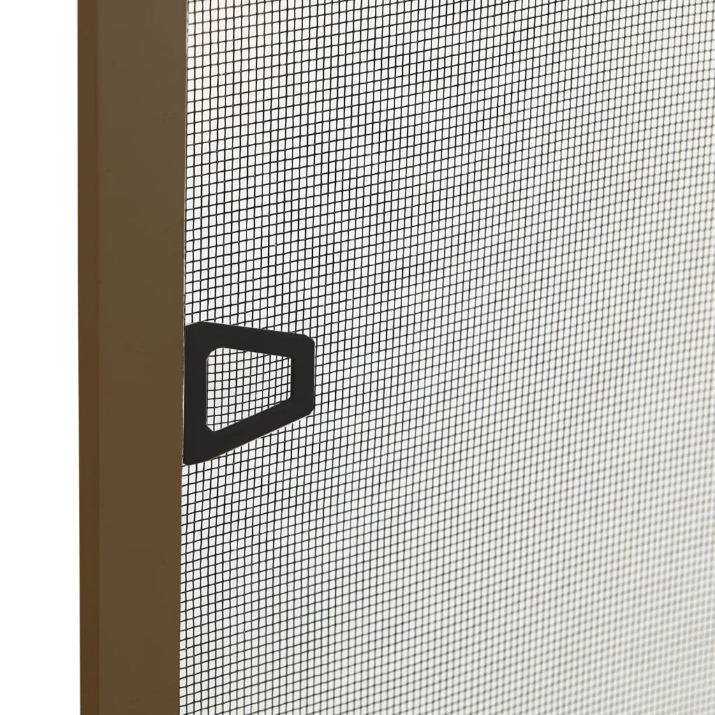 Zanzariera per Finestre Marrone 90x120 cm
