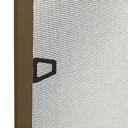 Zanzariera per Finestre Marrone 90x120 cm