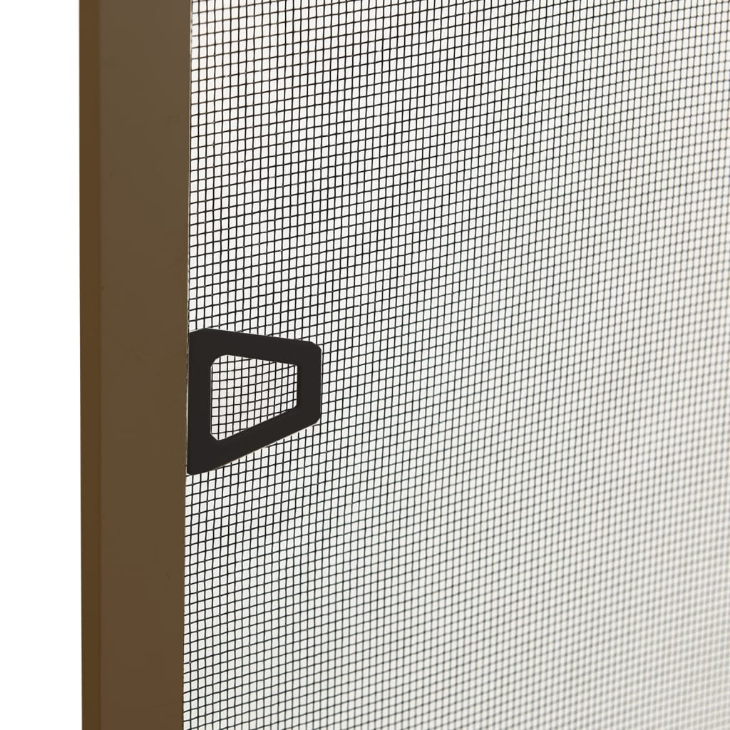 Zanzariera per Finestre Marrone 100x120 cm
