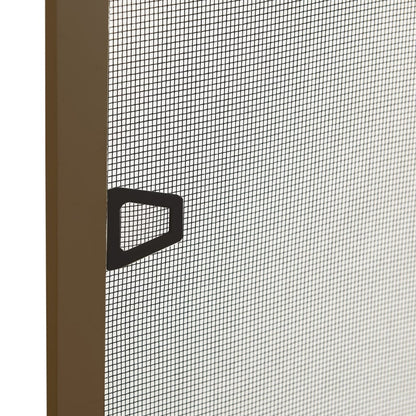 Zanzariera per Finestre Marrone 100x120 cm