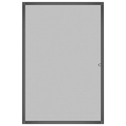 Zanzariera per Finestre Antracite 80x120 cm