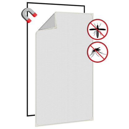 Zanzariera Magnetica per Finestre Bianca 80x140 cm