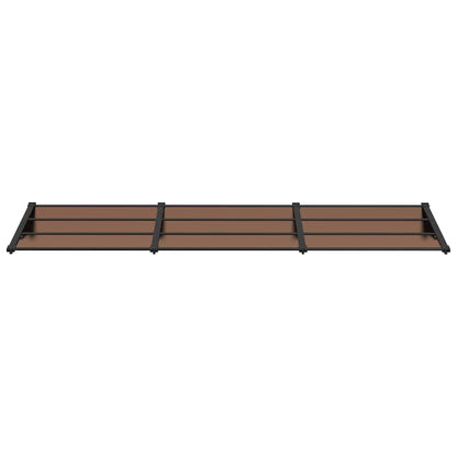 Tettoia per Porta Nera 297,5x90 cm in Policarbonato