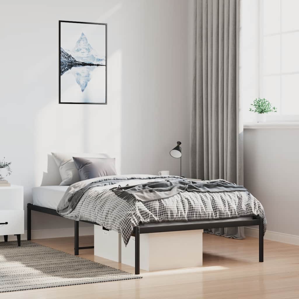 Giroletto in Metallo Nero 100x190 cm