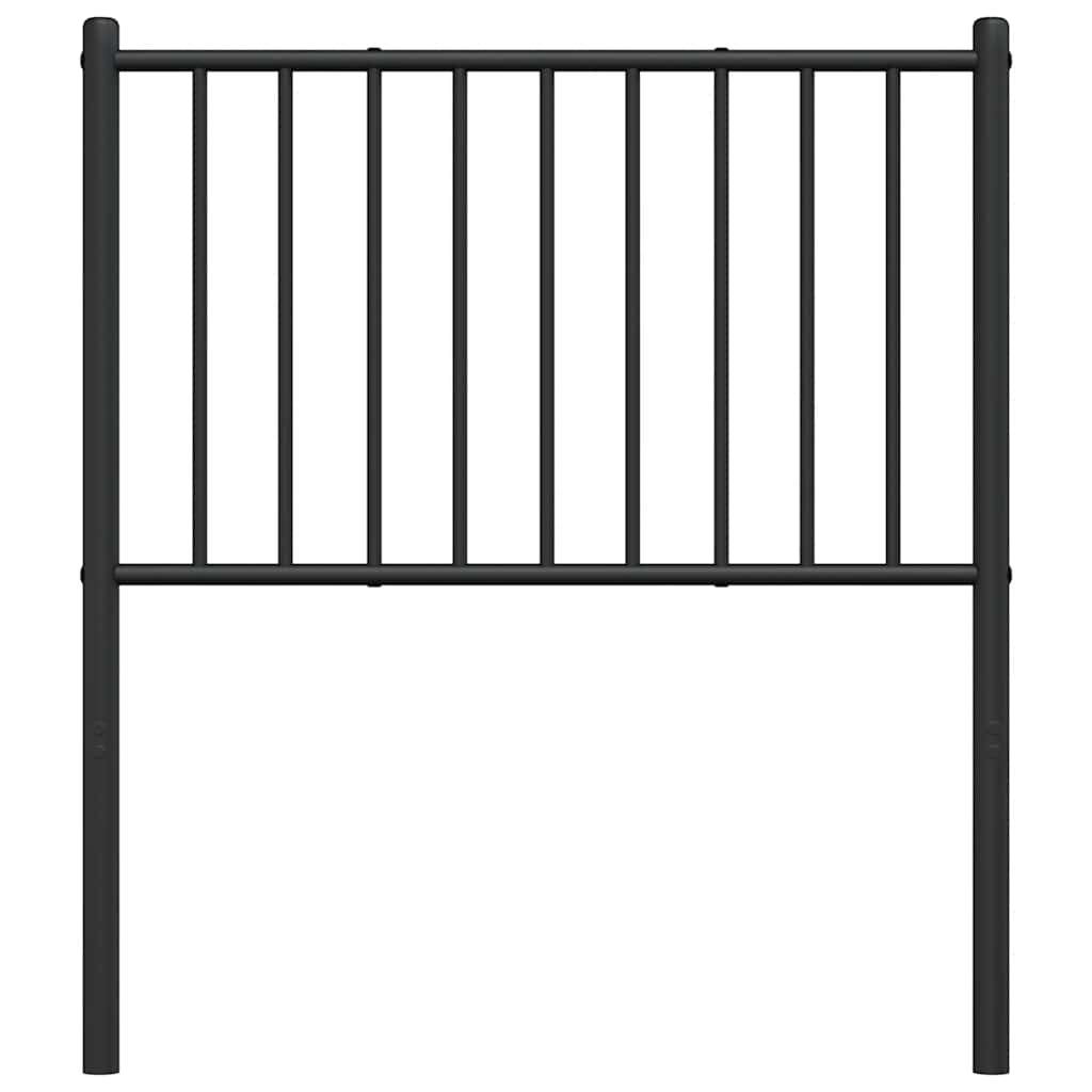 Testiera di Ricambio in Metallo Nero 75 cm