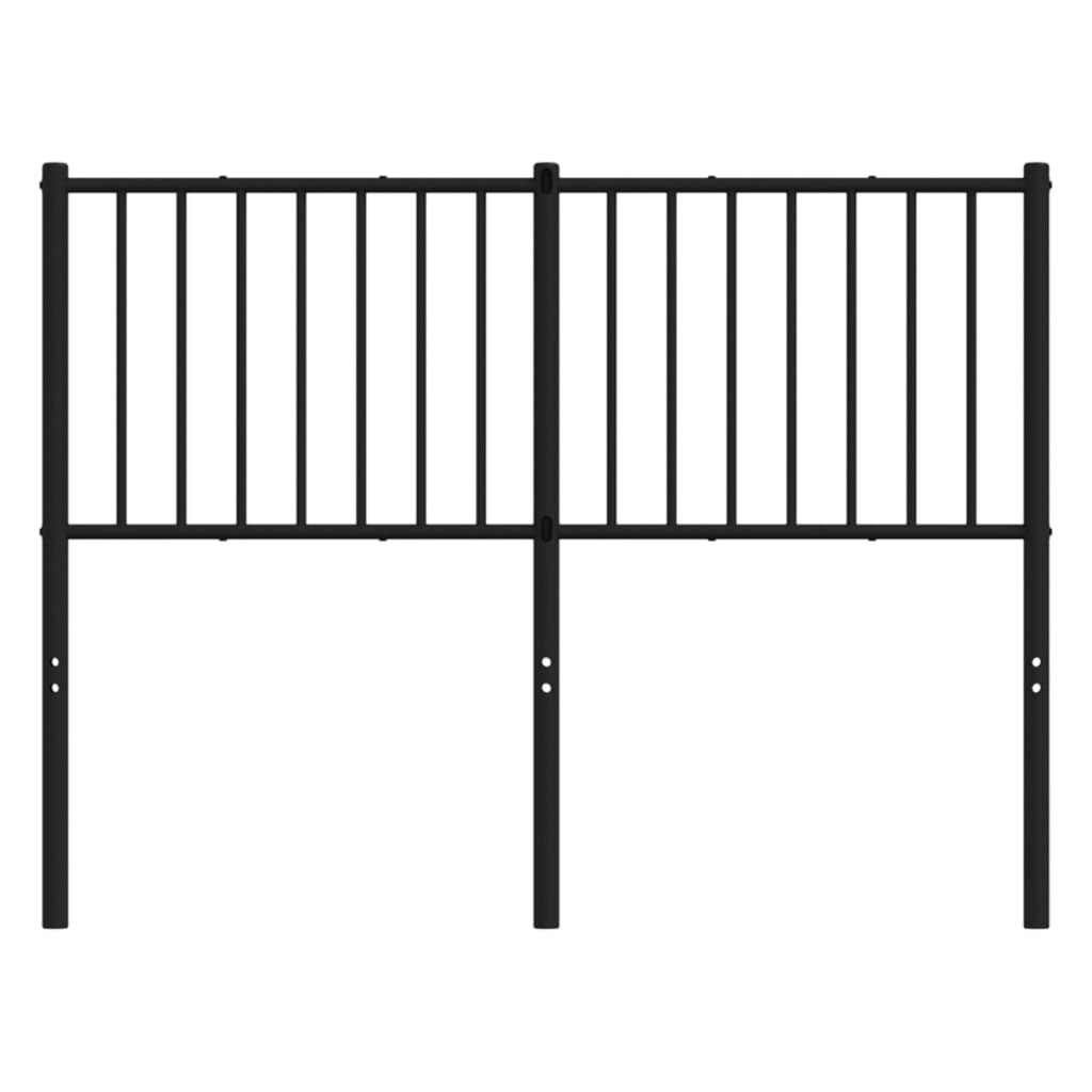 Testiera di Ricambio in Metallo Nero 120 cm