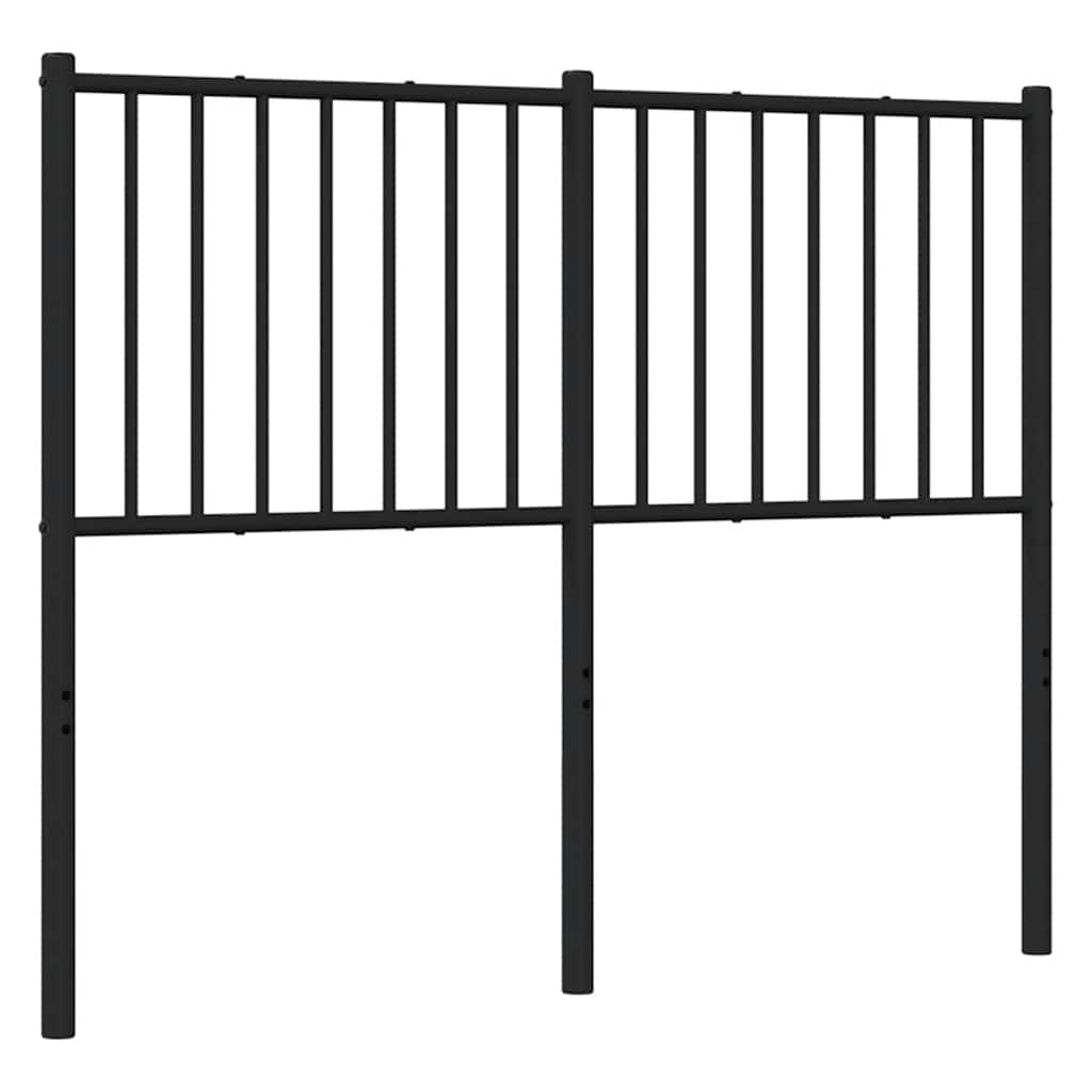 Testiera di Ricambio in Metallo Nero 120 cm