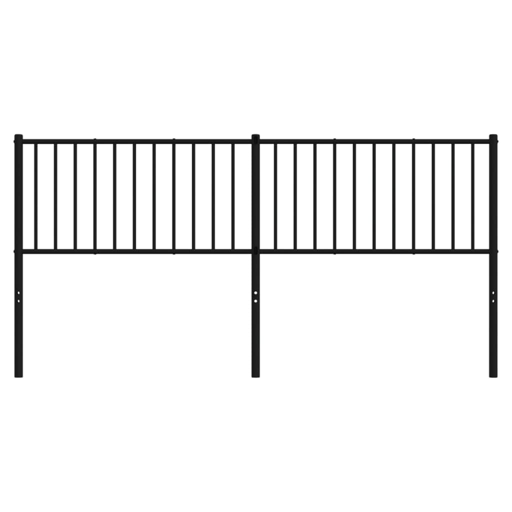 Testiera di Ricambio in Metallo Nero 180 cm