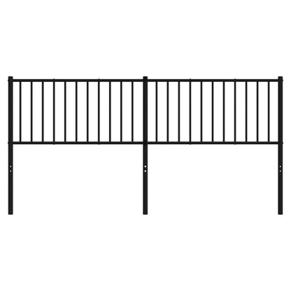Testiera di Ricambio in Metallo Nero 180 cm