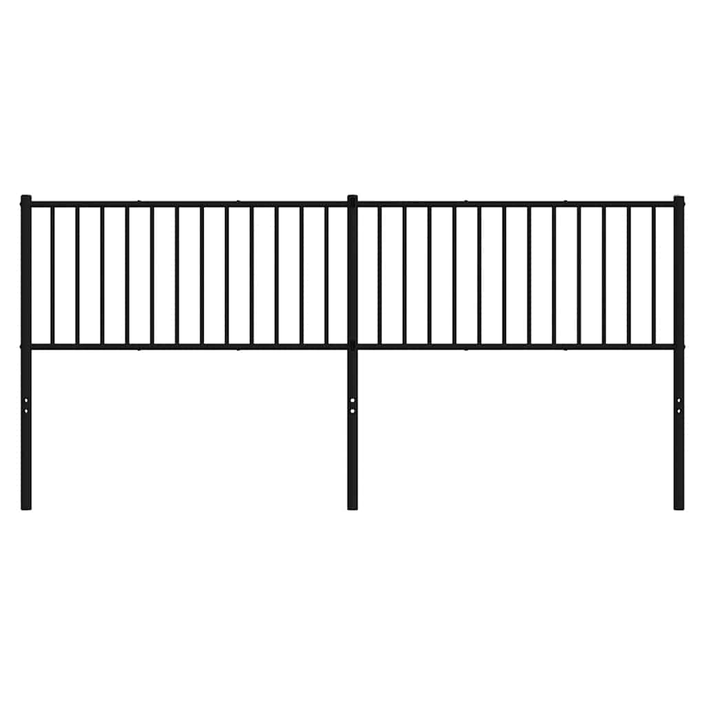 Testiera di Ricambio in Metallo Nero 193 cm
