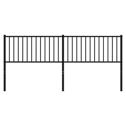 Testiera di Ricambio in Metallo Nero 193 cm
