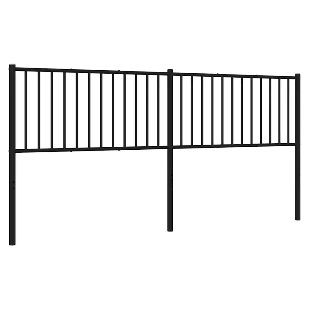 Testiera di Ricambio in Metallo Nero 193 cm