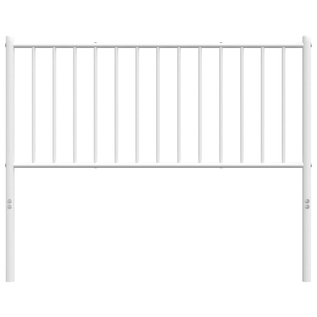 Testiera di Ricambio in Metallo Bianco 107 cm