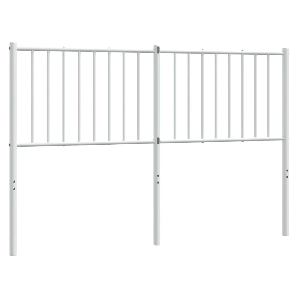Testiera di Ricambio in Metallo Bianco 135 cm
