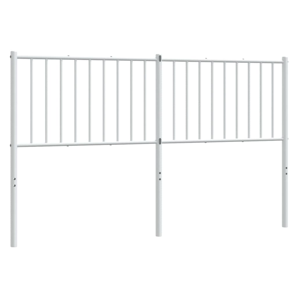 Testiera di Ricambio in Metallo Bianco 160 cm
