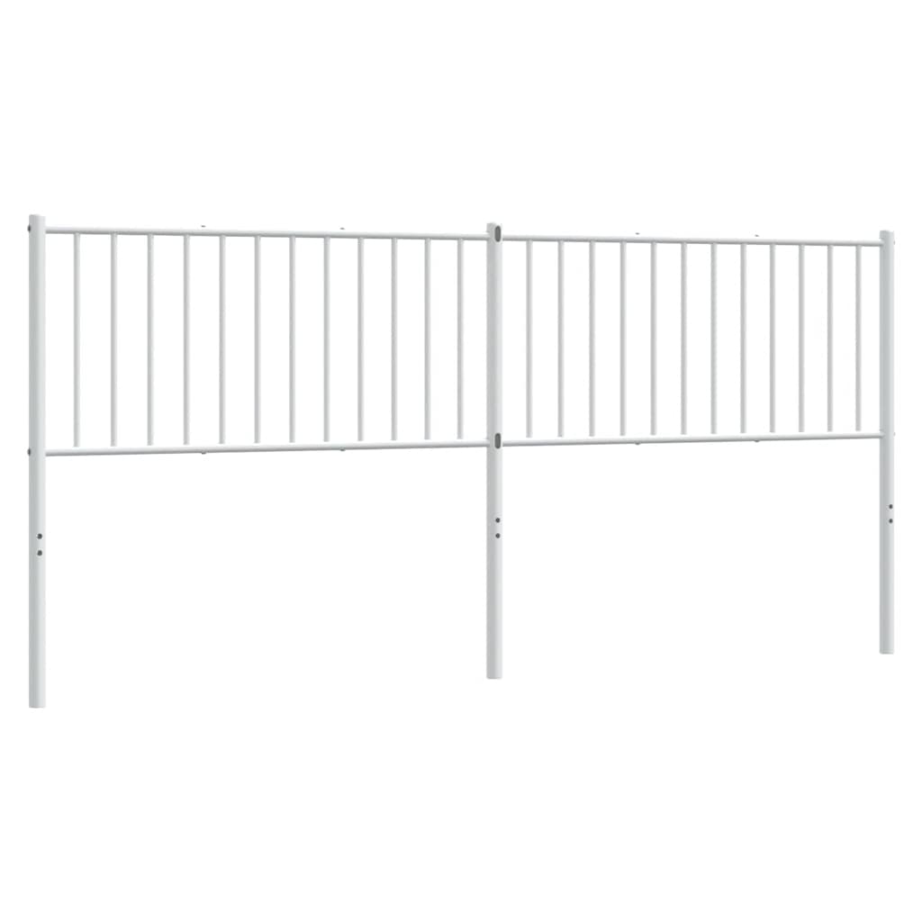 Testiera di Ricambio in Metallo Bianco 193 cm
