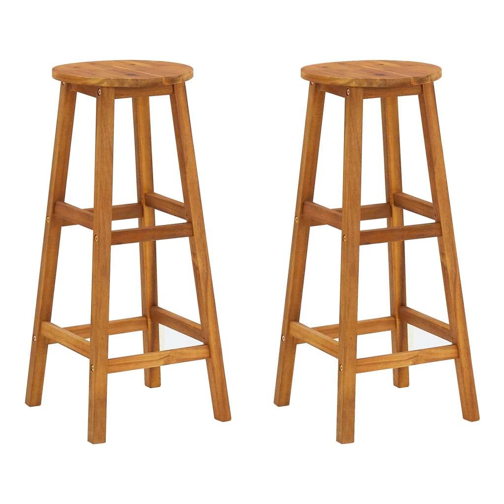 Set da Bar da Giardino 3 pz in Legno Massello di Acacia