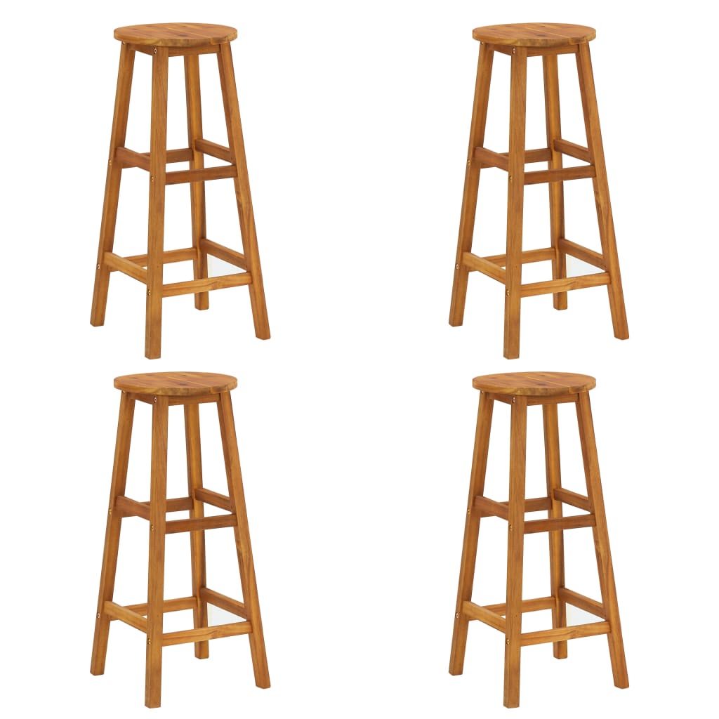 Set da Bar da Giardino 5 pz in Legno Massello di Acacia