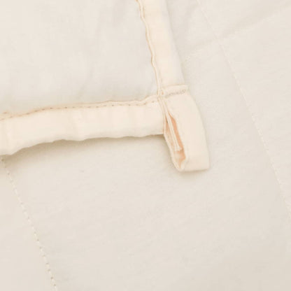 Coperta Ponderata Crema Chiaro 122x183 cm 9 kg Tessuto