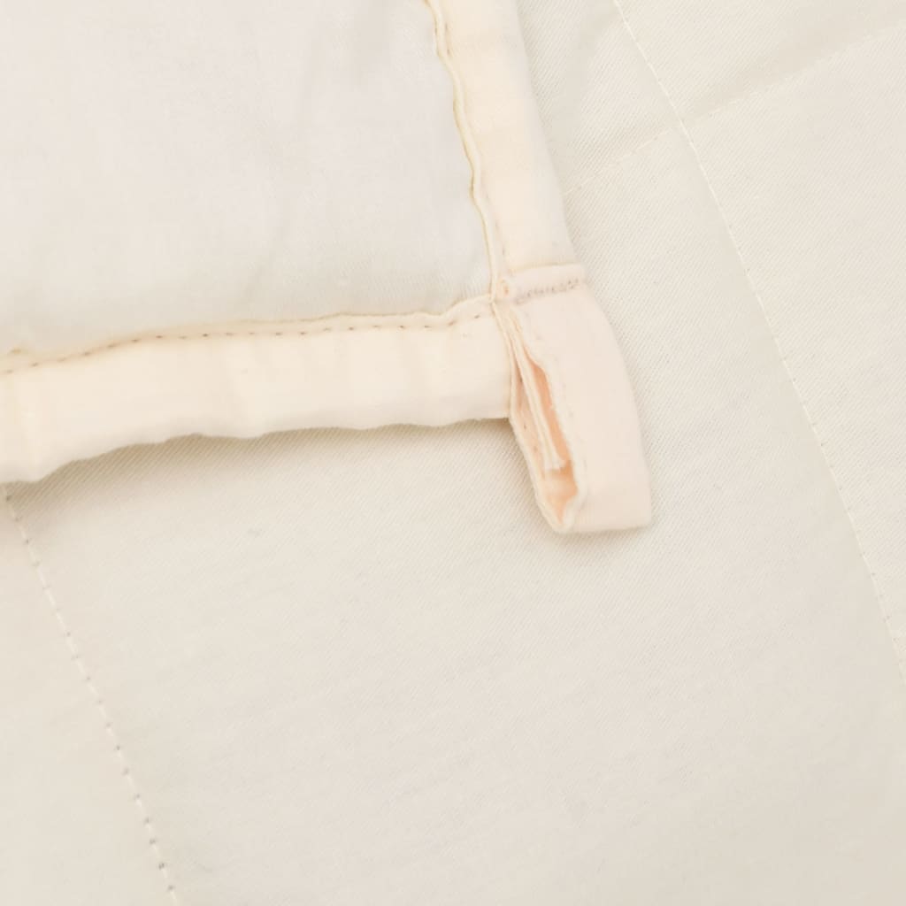 Coperta Ponderata Crema Chiaro 140x200 cm 6 kg Tessuto