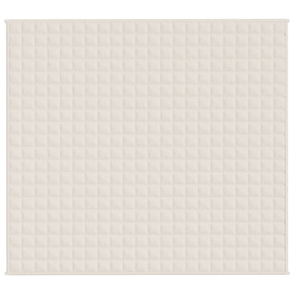 Coperta Ponderata Crema Chiaro 200x220 cm 9 kg Tessuto
