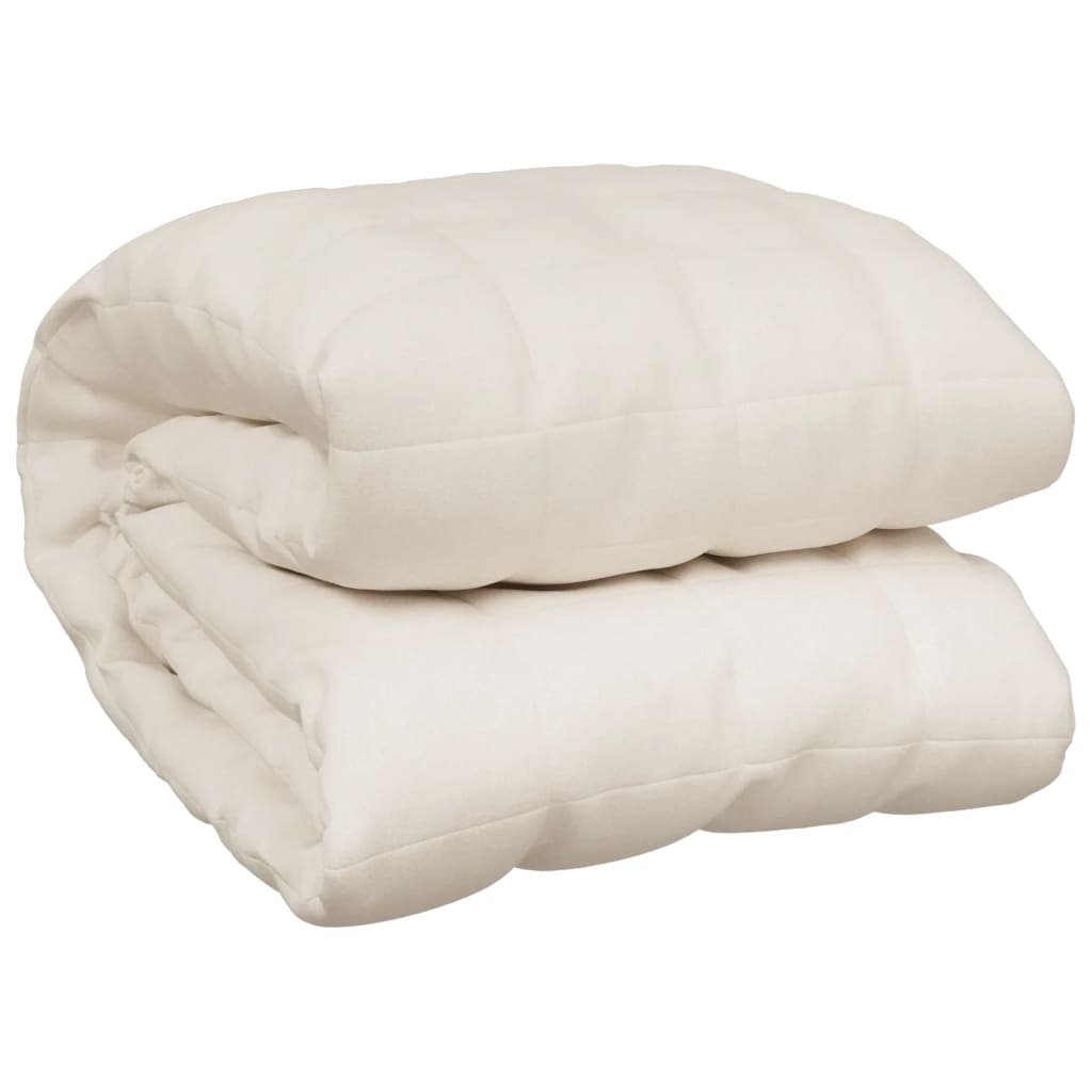 Coperta Ponderata Crema Chiaro 200x220 cm 13 kg Tessuto