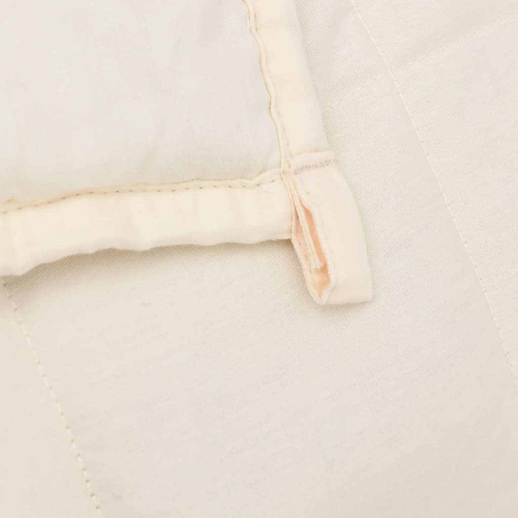 Coperta Ponderata Crema Chiaro 200x220 cm 13 kg Tessuto