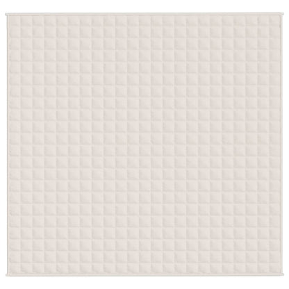 Coperta Ponderata Crema Chiaro 220x230 cm 15 kg Tessuto