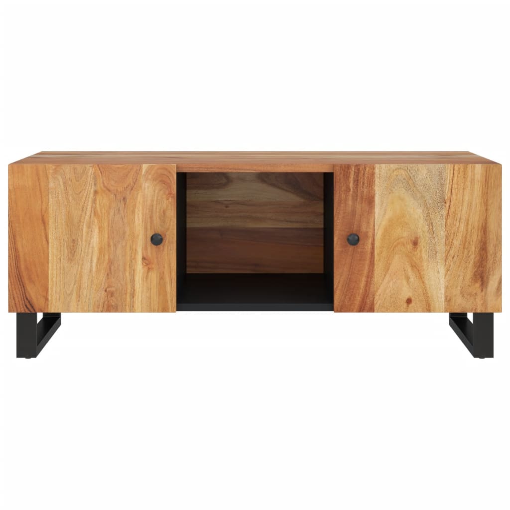 Tavolino da Soggiorno 100x54x40cm Massello Acacia e Multistrato