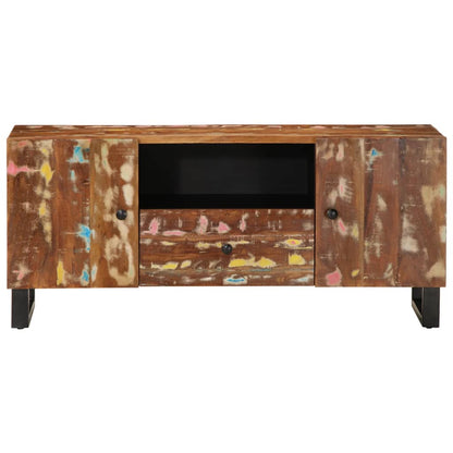 Mobile TV 105x33,5x46cm Legno Massello Recupero e Multistrato