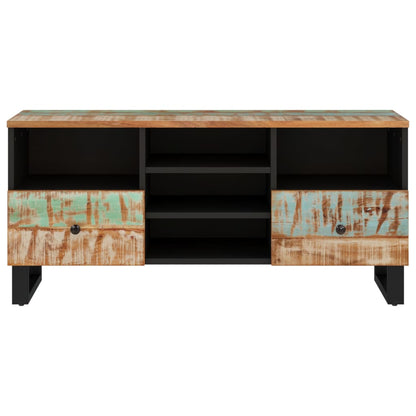 Mobile TV 100x33x46cm Legno Massello Recupero Legno Multistrato