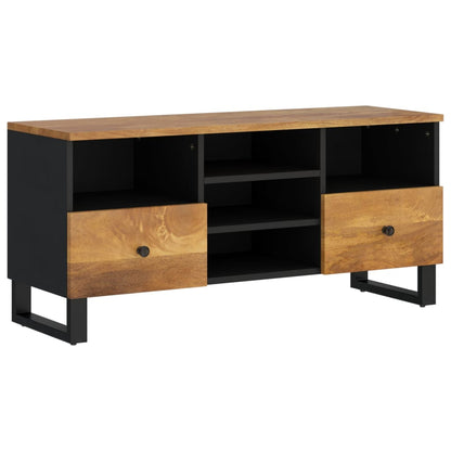 Mobile TV 100x33x46cm Legno Massello Mango e Legno Multistrato