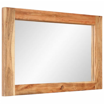 Specchio 70x50 cm in Legno Massello di Acacia e Vetro