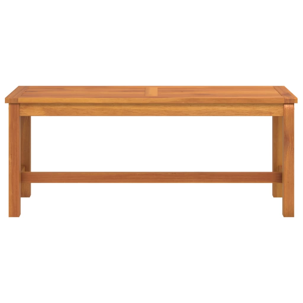 Panca da Giardino 110x35x45 cm in Legno Massello di Acacia