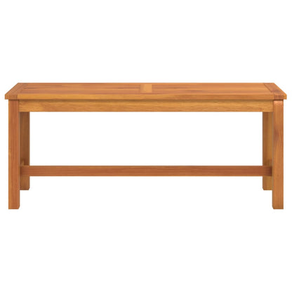 Panca da Giardino 110x35x45 cm in Legno Massello di Acacia