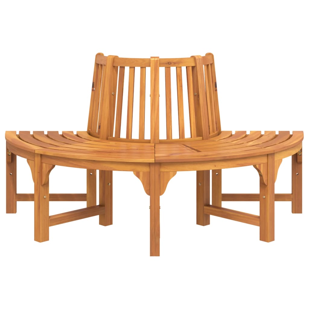 Panchina Albero Semi Circolare Ã˜160 Legno Massello di Eucalipto