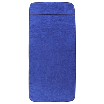 Asciugamani da Spiaggia 2pz Blu Reale 60x135 cm Tessuto 400 GSM