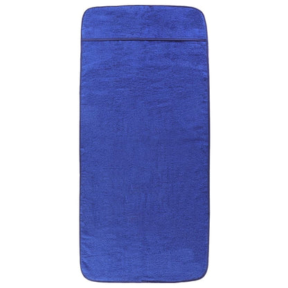 Asciugamani da Spiaggia 2pz Blu Reale 75x200 cm Tessuto 400 GSM