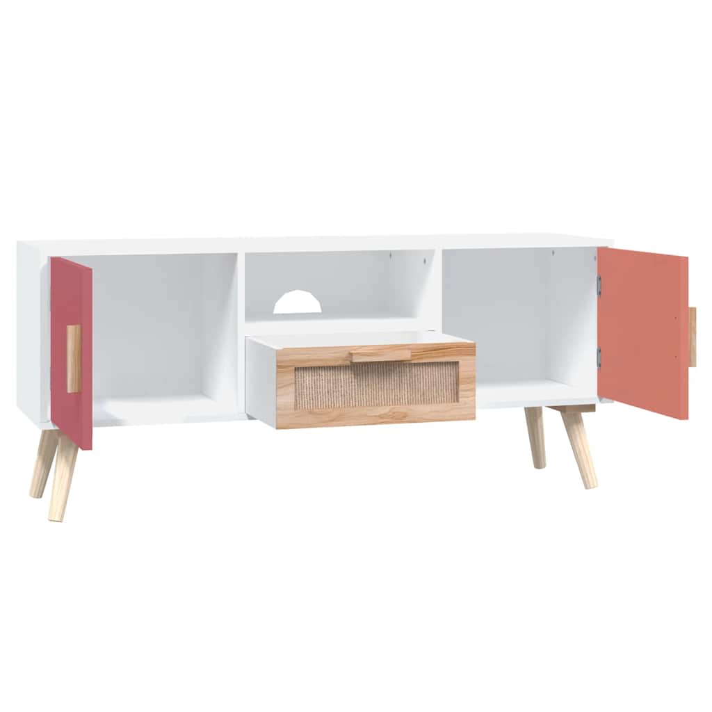 Mobile Porta TV con Ante 105x30x45 cm in Legno Multistrato