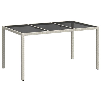 Tavolo da Giardino Bianco 150 x 90 x 75 cm polyrattan