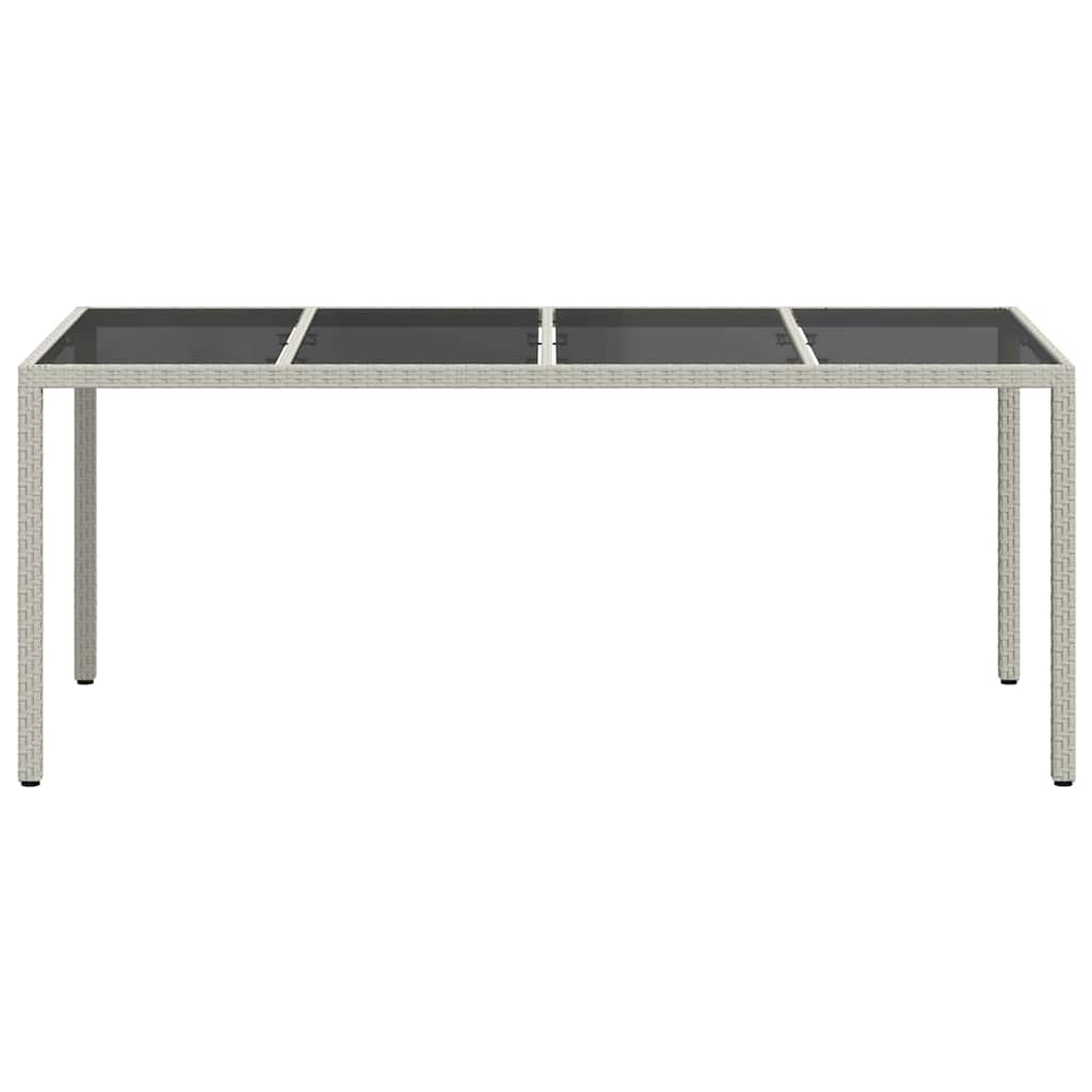 Tavolo da Giardino Bianco 190 x 90 x 75 cm polyrattan
