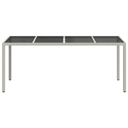Tavolo da Giardino Bianco 190 x 90 x 75 cm polyrattan