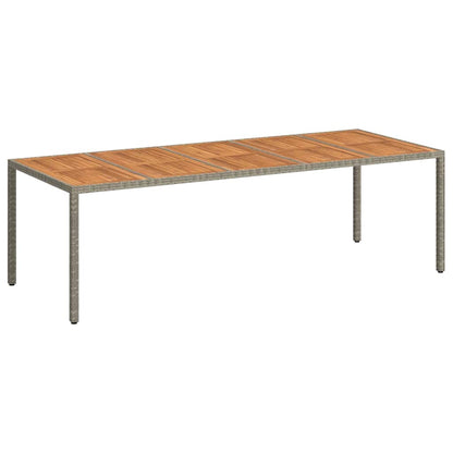 Tavolo da Giardino Grigio 250 x 100 x 75 cm polyrattan