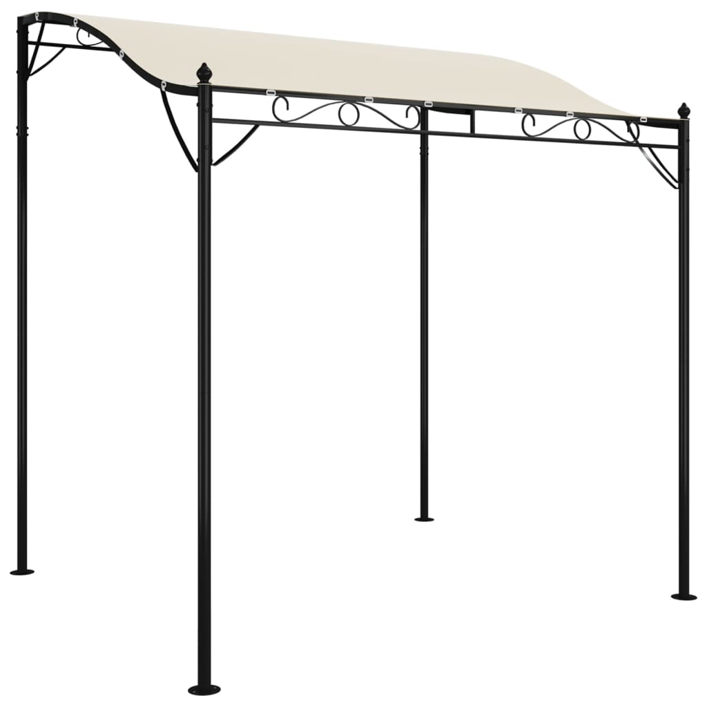 Tettoia Crema 2x2,3 m 180 g/mÃ‚Â² Tessuto e Acciaio