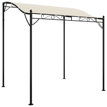 Tettoia Crema 2x2,3 m 180 g/mÃ‚Â² Tessuto e Acciaio