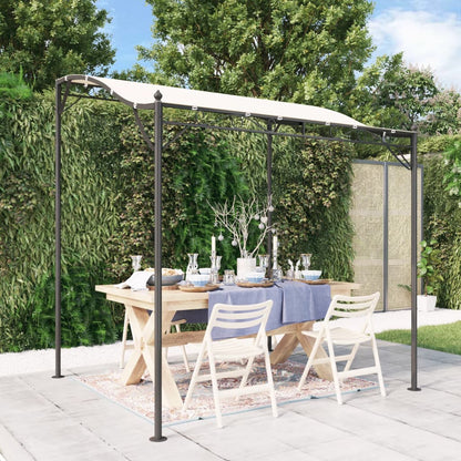 Tettoia Crema 2x2,3 m 180 g/mÃ‚Â² Tessuto e Acciaio