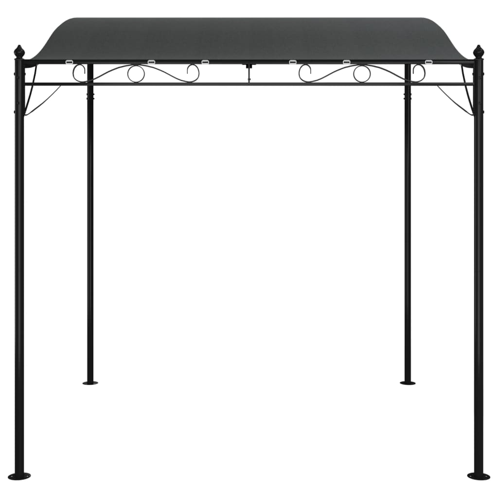 Tettoia Antracite 2x2,3 m 180 g/mÃƒâ€šÃ‚Â² Tessuto e Acciaio