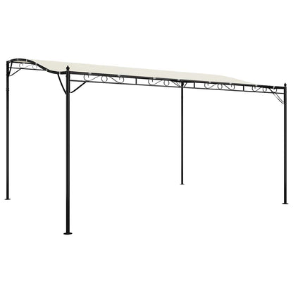 Tettoia Crema 4x3 m 180 g/mÃ‚Â² Tessuto e Acciaio
