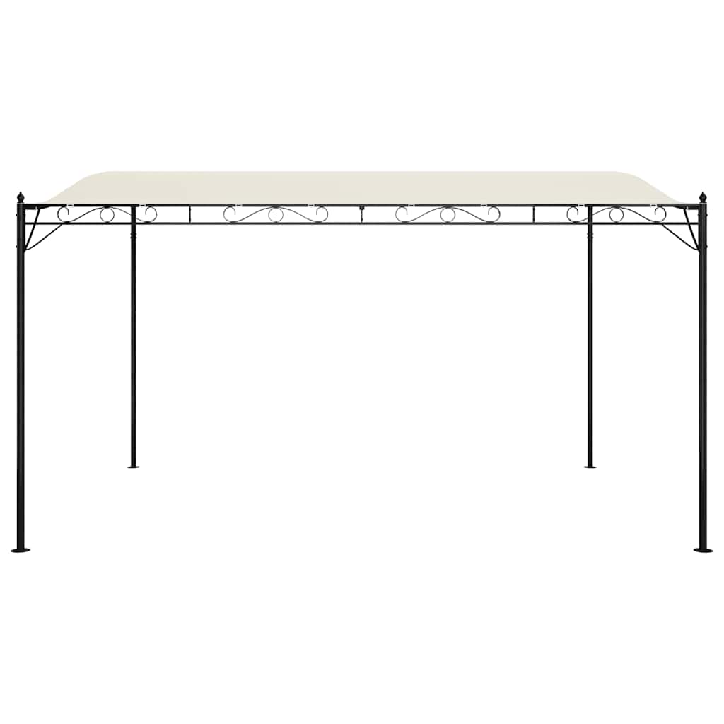Tettoia Crema 4x3 m 180 g/mÃ‚Â² Tessuto e Acciaio